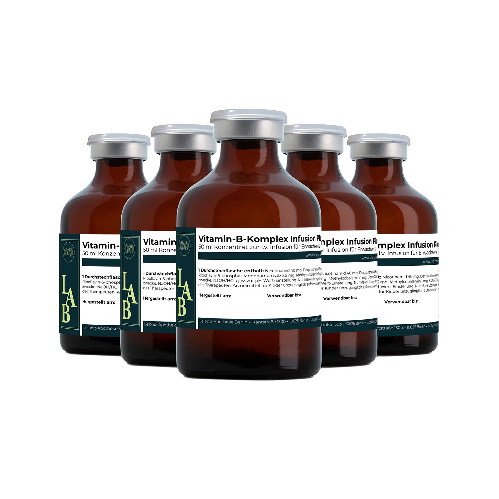 Vitamin-B-Komplex Infusion Plus, 5er